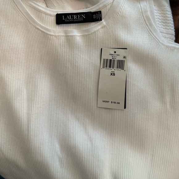 Lauren Ralph Lauren White Knit Sleeveless Dress - Picture 5 of 8